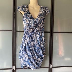 GUESS Los Angeles v-neck drape dress